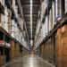 Warehouse Stock Rack With Box And Package In Logistic Industry Background