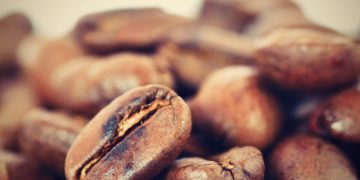 Coffee Beans Isolated On White Clean Background