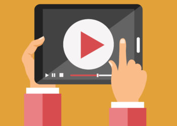 Digital marketing, graphic vector of digital videos