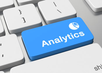 Analytics text on keyboard button