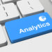 Analytics text on keyboard button