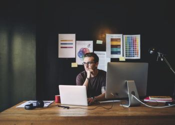 Graphics Designer Editor Workplace ConceptGraphics Designer Editor Workplace Concept