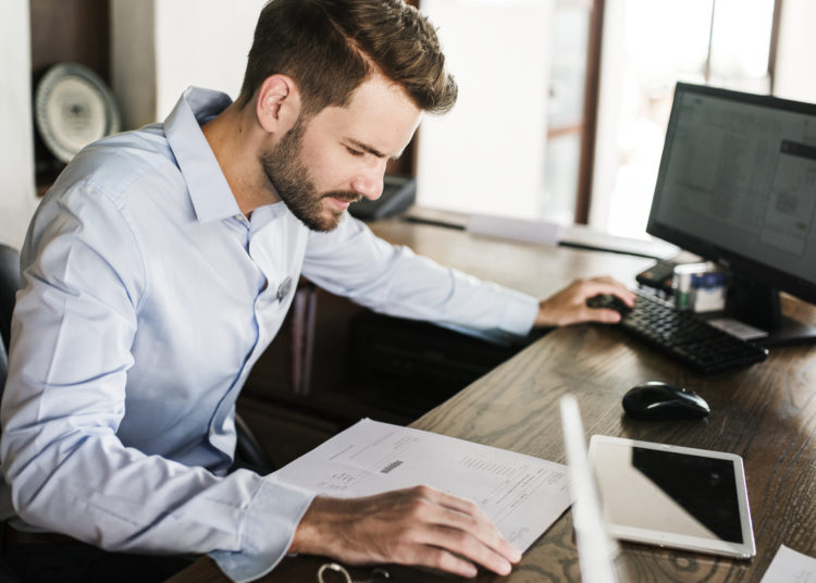 Man working in an office