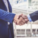 Businessmen making handshake. concept Successful businessmen