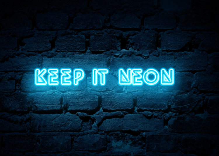 Neon sign