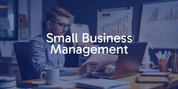 A busy small business owner multitasking at a desk with a laptop, paperwork, and a coffee mug, surrounded by office supplies and a whiteboard with growth charts, warm lighting, realistic.