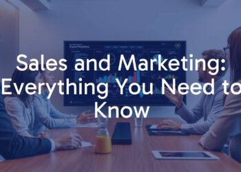 A modern business meeting with sales and marketing professionals discussing strategies, charts and graphs on a digital screen, professional atmosphere, realistic style.