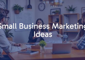 A small business owner presenting a marketing plan, creative brainstorming session, team collaboration, warm and motivational atmosphere, digital and traditional marketing elements, realistic style