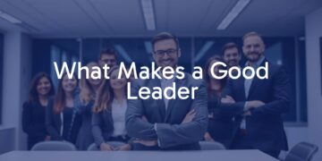 A confident and inspirational leader standing at the forefront of a diverse team, modern office setting, motivational atmosphere, realistic.