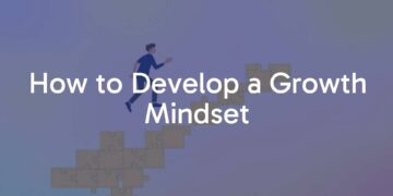 A person climbing a staircase made of puzzle pieces, symbolizing growth and learning, soft gradient background, motivational vibe, illustrative style.