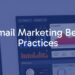Modern email marketing strategy, digital interface showing email analytics, professional and clean design, sleek and business-oriented, vibrant colors.